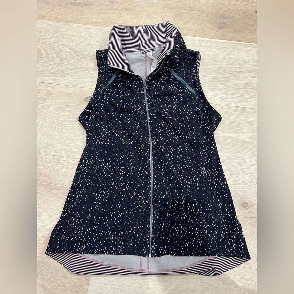 Lululemon Athletica Striped Black and White Vest